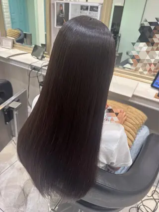 ロング 【縮毛矯正】 渡邉敦也のヘアスタイル