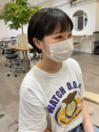 ショート 大迫 江梨のヘアスタイル