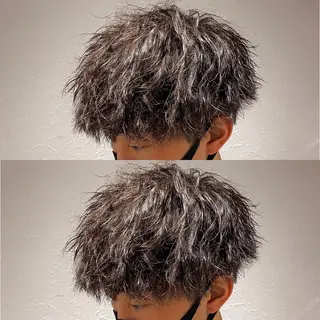 パーマ メンズ Loy所属・メンズヘアの達人 パーマ 縮毛矯正🔷のヘアスタイル