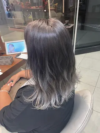 セミロング カラー ヘアアレンジ 【Sweep】おじま のぞみのヘアスタイル