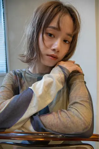 ミディアム カラー MAO SHIRATOのヘアスタイル