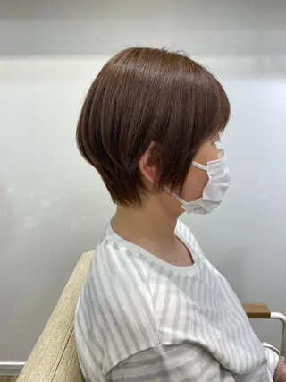ショート 石山 /切りっぱなしボブのヘアスタイル