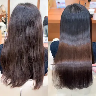 ロング パーマ 透明感カラー/ 髪質改善/サクラ🌸のヘアスタイル