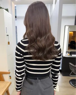 ロング カラー あおやぎ ななのヘアスタイル