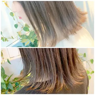 ミディアム カラー ヘアアレンジ 東北No.1完全個室 💐梶谷社長のヘアスタイル