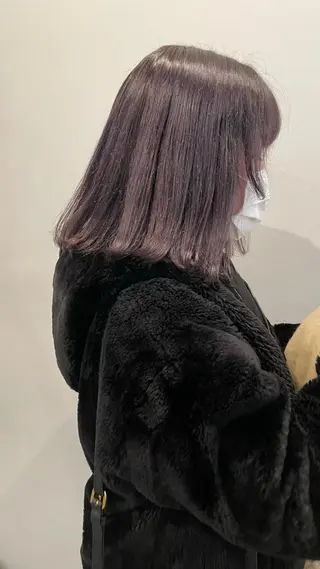 ミディアム カラー 銀 座のヘアスタイル