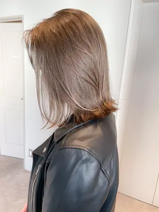 ショート カラー ✨ブリーチなし透明感 池袋　水野のヘアスタイル