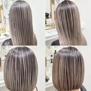 セミロング カラー 山崎俊輔/髪質改善 /バレイヤージュのヘアスタイル