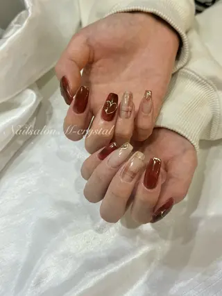 ロング Nailsalon M-crystalのネイルデザイン