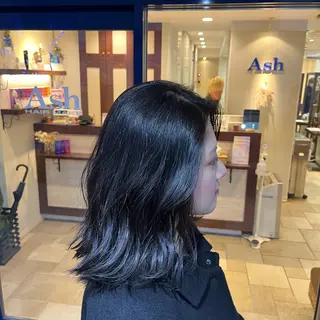 ミディアム カラー 大人透明感艶カラー 寺田稜のヘアスタイル