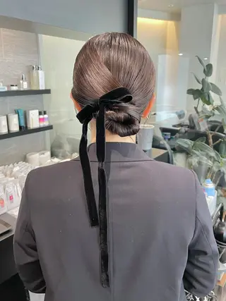 セミロング ヘアアレンジ ダブルカラー🦖 /髪質改善⚡️しおりのヘアスタイル