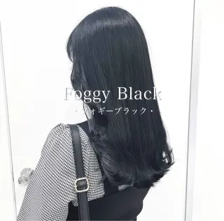 ロング カラー ヘアアレンジ メンズ 🦋重くない暗髪🦋 Hana🦋のヘアスタイル