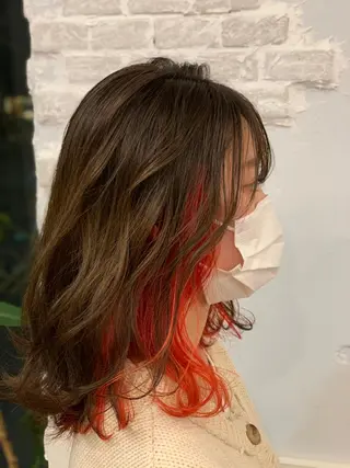 ミディアム カラー Dahlia所属・Dahlia 鈴木のヘアスタイル