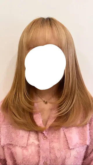 セミロング 似合わせカット/ 韓国カラー/まや🦋のヘアスタイル
