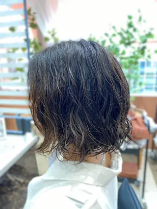 ショート パーマ 🌈CIEL江坂店 ✨モデル大募集✨のヘアスタイル