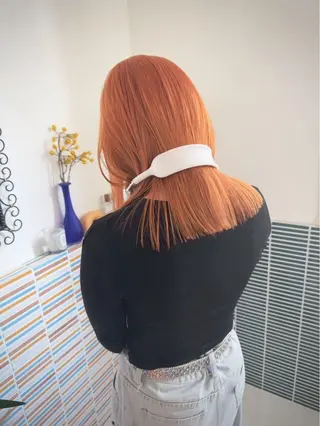 セミロング カラー ハイトーンカラー/ 梅田/Aikaのヘアスタイル