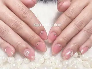 ネイル kao nail マグネット/長さだしのネイルデザイン