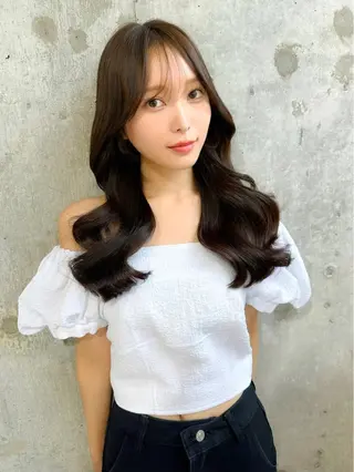 ロング カラー 髪質改善サロン Sea shinjuku 新宿南口【シー シンジュク】所属・髪質改善/韓国ヘア レイヤー/新宿/ロミのヘアスタイル