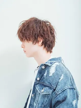 ミディアム パーマ ヘアアレンジ メンズ 🧸縮毛矯正特化 金澤 彩香🎀のヘアスタイル