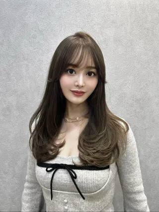 ロング 🩷韓国ヘア/ミディ アム🩷Maikaのヘアスタイル