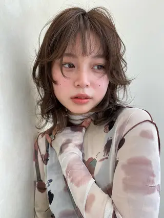 セミロング カラー AVANCE kakoのヘアスタイル