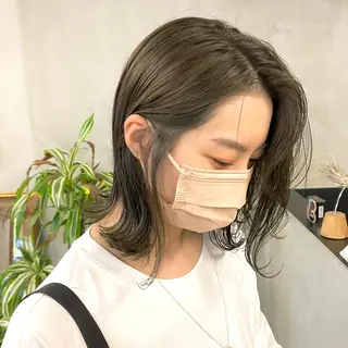 セミロング カラー パーマ ヘアアレンジ メンズ キッズ ネイル マツエク・マツパ EMANON梅田店所属・前川 朋香のヘアスタイル