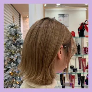 ミディアム カラー 大澤 碧のヘアスタイル