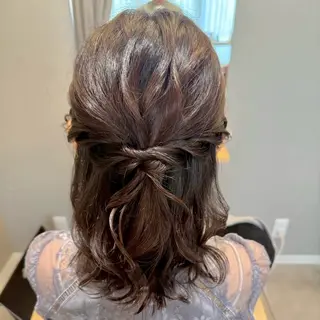 ミディアム ヘアアレンジ ヘアメイク専門サロンFelice所属・褒められヘアメイク ‎🤍みおのヘアスタイル