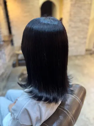 ミディアム カラー カラーモデル/ 川野秀真のヘアスタイル