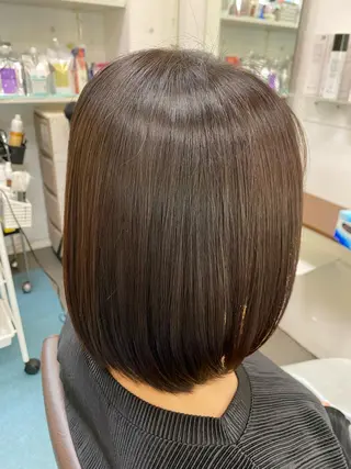 ミディアム カラー 【髪質改善】に特化 オリーブオイルクラブのヘアスタイル