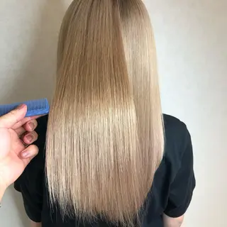 セミロング ムトウセイマ/艶髪 /艶ケアWブリーチのヘアスタイル