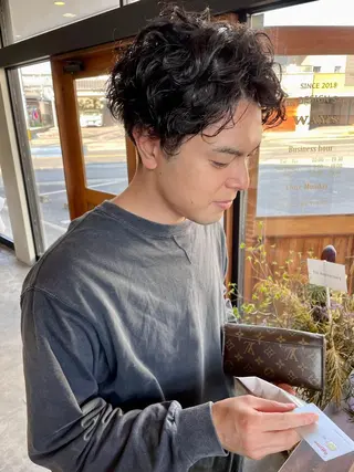 ショート パーマ メンズ メンズ🎱女性も歓迎 ✨🌵榊原崇文🌵のヘアスタイル