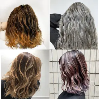 カラー IwAsh中山所属・✂︎中山ブリーチ・ パーマ✂︎露木智也のヘアスタイル