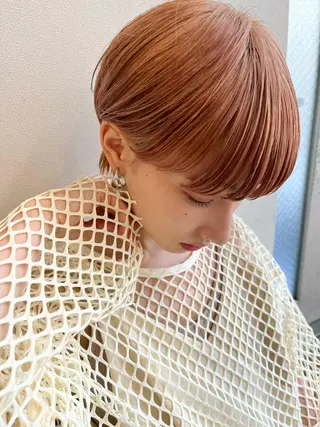 ショート カラー パーマ ヘアアレンジ Riposo.所属・✨艶髪✨ 奈須晴香のヘアスタイル