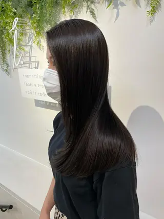 ロング カラー レイヤー/韓国ヘア /顔周り/大久保貴之のヘアスタイル