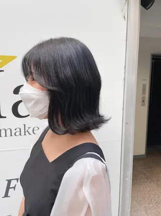 ミディアム ❄️薄 仁❄️のヘアスタイル