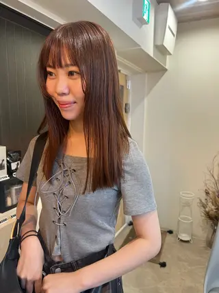 ロング カラー トレンドと似合わせ/ マンツーマン/西上楓のヘアスタイル