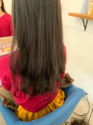 ロング パーマ 【髪質改善】【美髪】 【ツヤ髪】ほしのちりのヘアスタイル