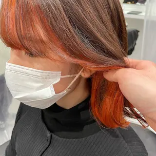 ミディアム カラー ヘアアレンジ 🤍ベージュ×艶髪 🤍Ryuta🤍のヘアスタイル