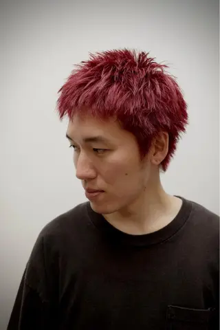 ショート カラー メンズ KAH所属・Koichi Satoのヘアスタイル