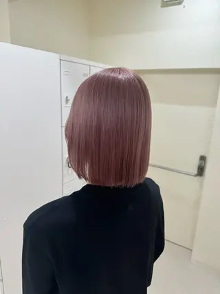 ミディアム 🧡モテ髪＆透明感 🧡オレンジ🌻🧡のヘアスタイル