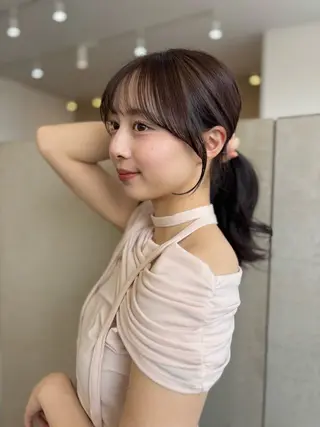 セミロング 大河原 ほたるのヘアスタイル