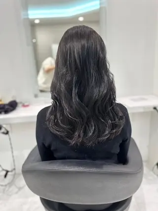セミロング カラー 💍韓国風カラー💍 横浜💍MIU💍のヘアスタイル