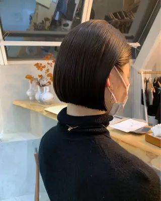 ショート カラー 伊 杏のヘアスタイル