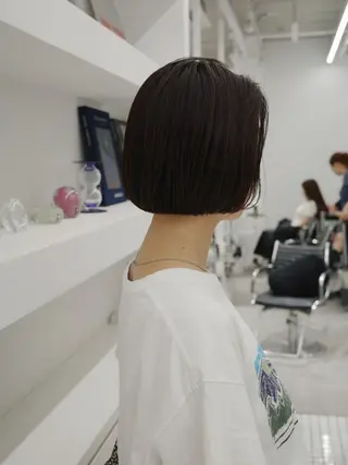 ショート カラー 🌱ぱつっと/ボブ 🌱のヘアスタイル