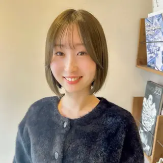 ショート ボブ韓国風レイヤー 髪質改善/畠中ケントのヘアスタイル