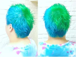 ショート カラー エクステリピート率 No.1 菊池　悠介のヘアスタイル