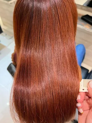 ロング 🤎艶感ベージュ/ ミルクティー🤎のヘアスタイル