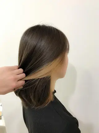 ミディアム カラー 🧸縮毛矯正特化 金澤 彩香🎀のヘアスタイル