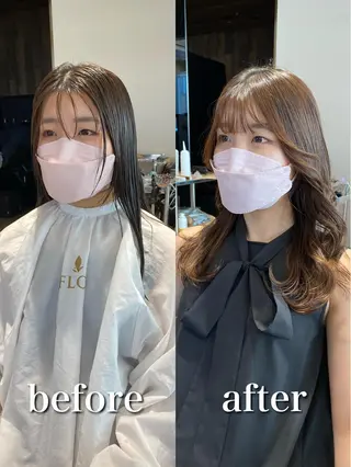 セミロング 【1日2名様限定】 AFLOAT白川雄副のヘアスタイル